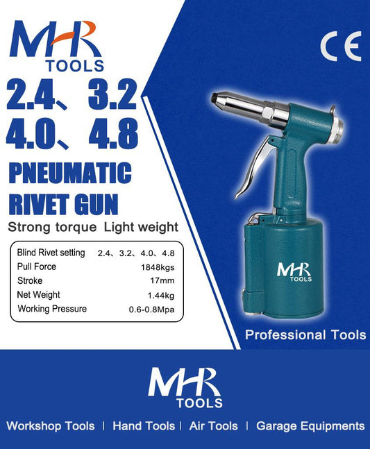 MHR Pneumatic Rivet Gun (2.4, 3.2, 4.0, 4.8)