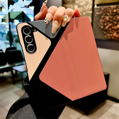 Geometric Color-Block Matte Case for Samsung Galaxy Z Fold