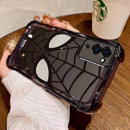 Spider Web Armor Transparent Case for Samsung Galaxy S25 Ultra