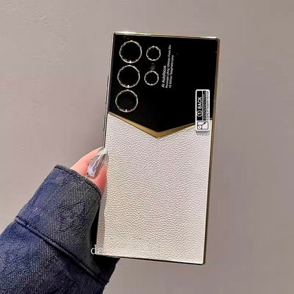 Ultra Luxe Leather Gold Edge Case