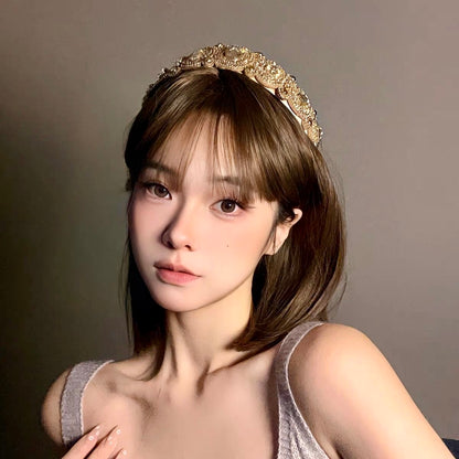 Luxury Crystal Embellished Padded Headband for Women – Elegant Party & Bridal Hair Accessory