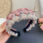 French Braided Crystal Headband – Luxury Floral Rhinestone Hairband