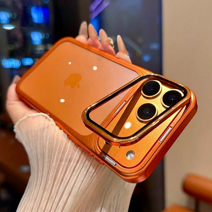 ClearFlex Camera-Guard Transparent iPhone Case ✨ | Slide-Out Camera Holder • Shockproof • Aesthetic Vibes
