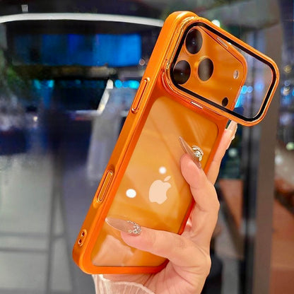 ClearFlex Camera-Guard Transparent iPhone Case ✨ | Slide-Out Camera Holder • Shockproof • Aesthetic Vibes