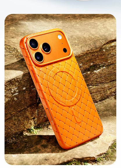 MagSafe Woven Grip Case – Anti-Fingerprint, Slim & Shockproof