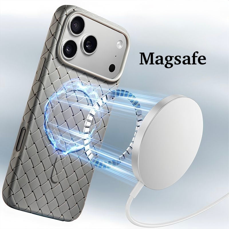MagSafe Woven Grip Case – Anti-Fingerprint, Slim & Shockproof
