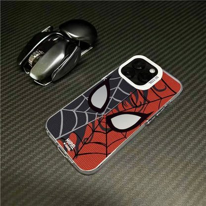 Spider Split Vibe iPhone Case | Dual-Tone Web Graphic Back Cover