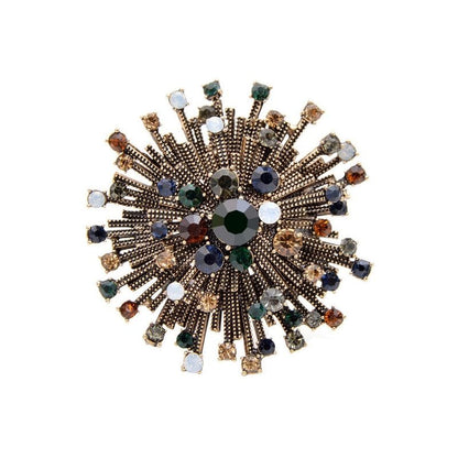 Imperial Starburst Crystal Brooch – Grand Heritage Emblem