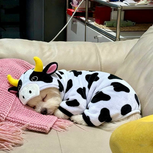 🐮 Moo-tastic Cow Cozy Onesie for Dogs and Cats