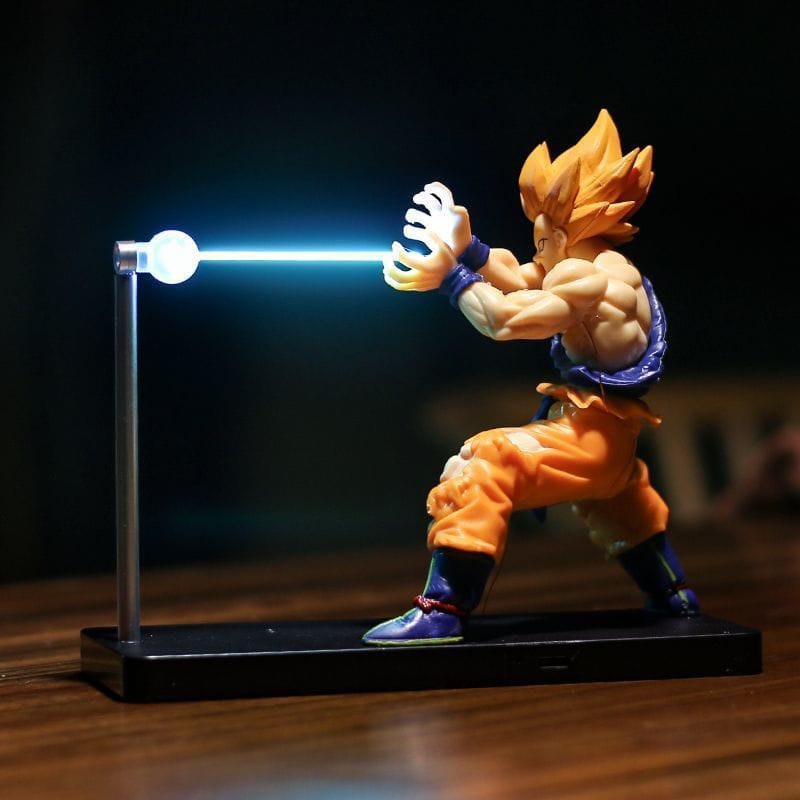 Anime Energy Beam LED Figure Lamp – Ultimate Desk Glow for Gamers & Anime Fans