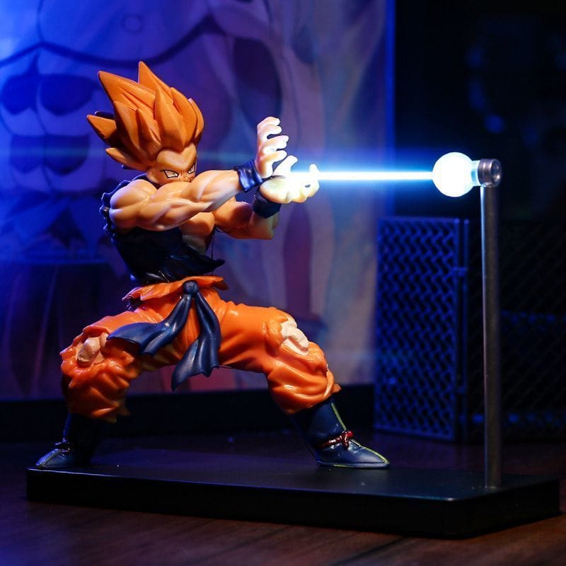 Anime Energy Beam LED Figure Lamp – Ultimate Desk Glow for Gamers & Anime Fans
