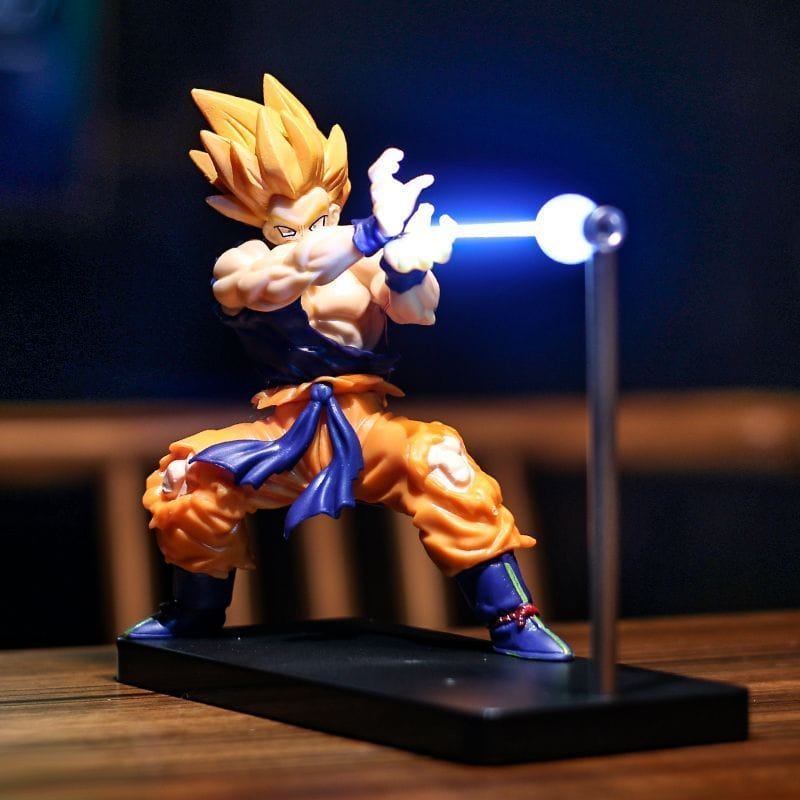 Anime Energy Beam LED Figure Lamp – Ultimate Desk Glow for Gamers & Anime Fans