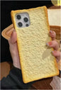Funny Toast Bread iPhone Case | 3D Soft Silicone Food Cover for iPhone 14, 15, 16 Series
