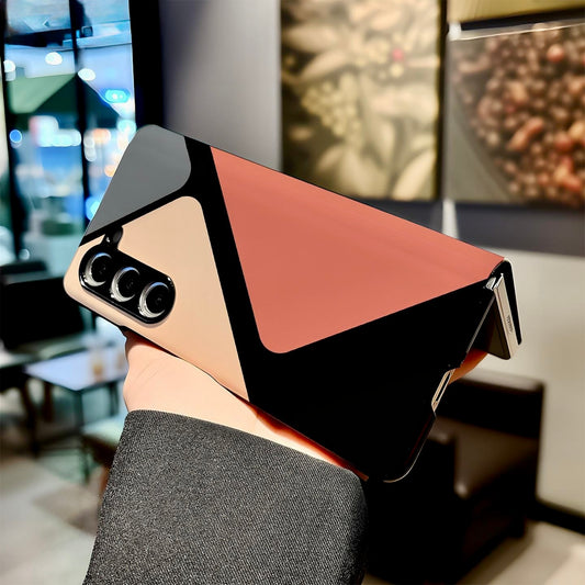 Geometric Color-Block Matte Case for Samsung Galaxy Z Fold