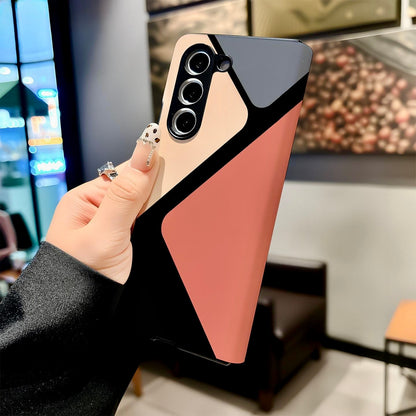 Geometric Color-Block Matte Case for Samsung Galaxy Z Fold