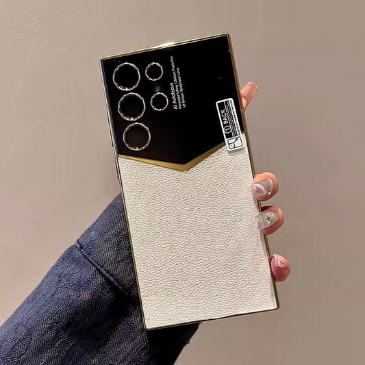 Ultra Luxe Leather Gold Edge Case