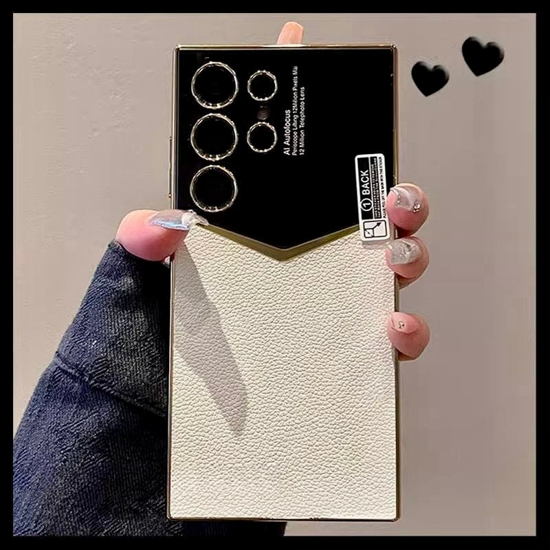 Ultra Luxe Leather Gold Edge Case