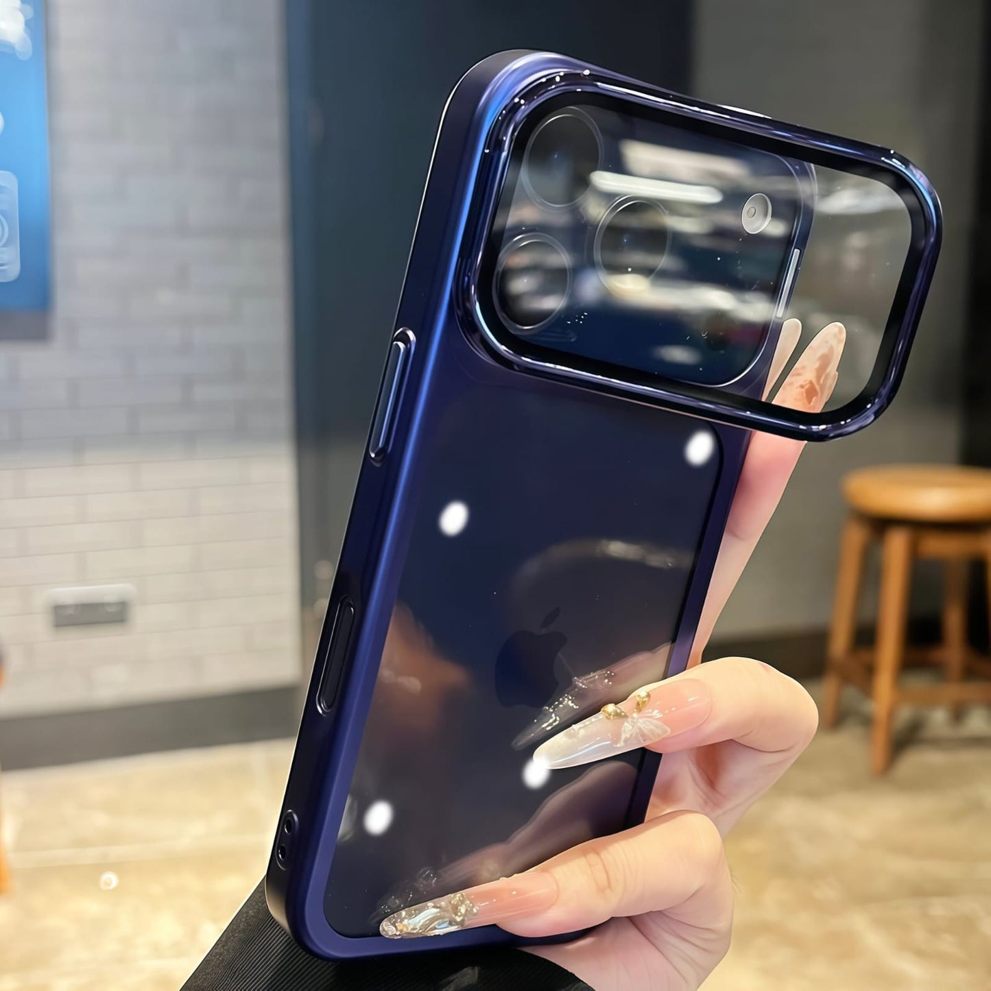 ClearFlex Camera-Guard Transparent iPhone Case ✨ | Slide-Out Camera Holder • Shockproof • Aesthetic Vibes