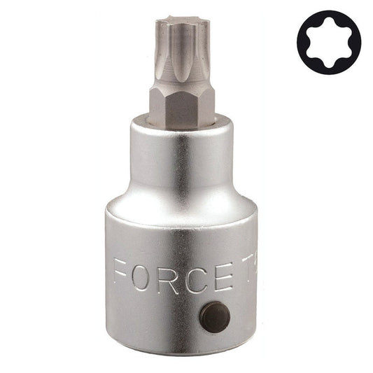 Force 3/4" Star socket bit 80mml