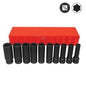 Force 10pc 1/2" Impact Deep Socket Set (MM) (Code - 4107)