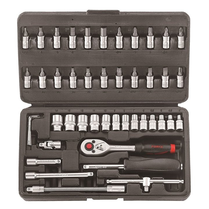 Force 46pc 1/4"DR. Socket Combination Set (Code - 2462)