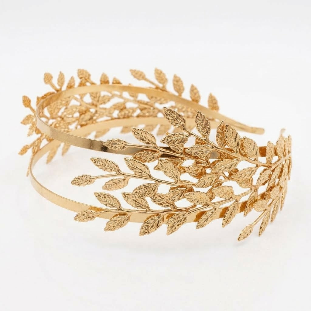 Aurelia Athena Golden Laurel Crown Hairband