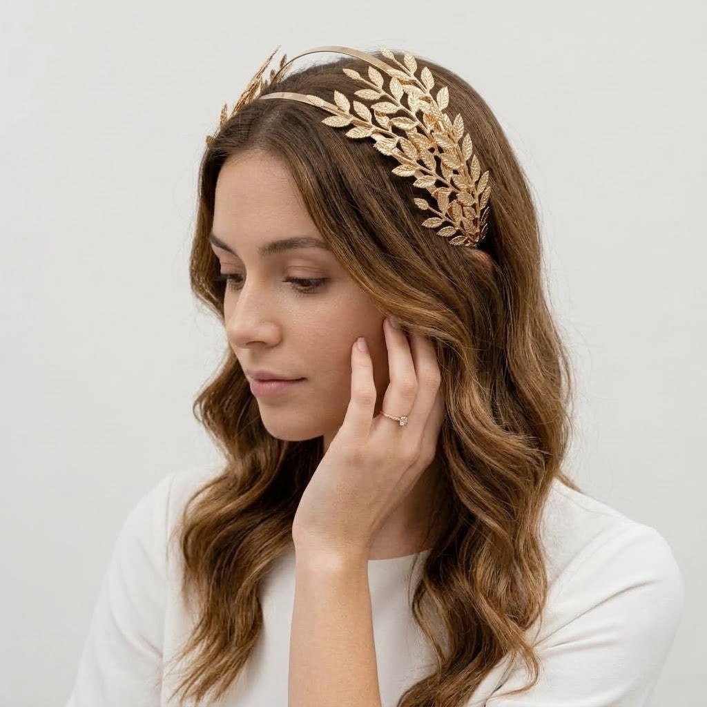 Aurelia Athena Golden Laurel Crown Hairband