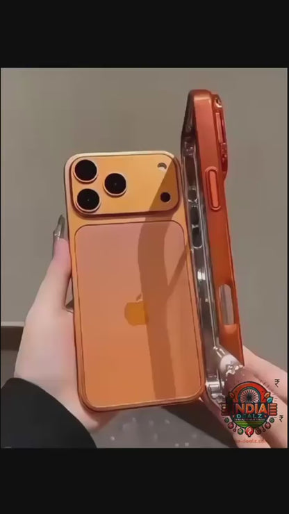 ClearFlex Camera-Guard Transparent iPhone Case ✨ | Slide-Out Camera Holder • Shockproof • Aesthetic Vibes