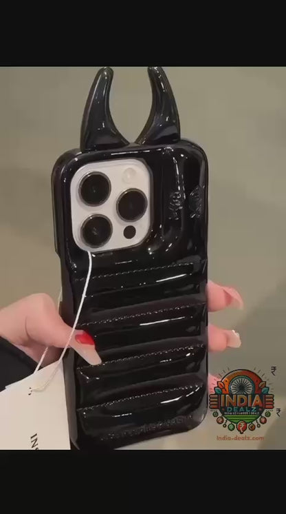 Luxury Devil Horn 3D Protective iPhone cover – Shockproof, Stylish & Unique Design