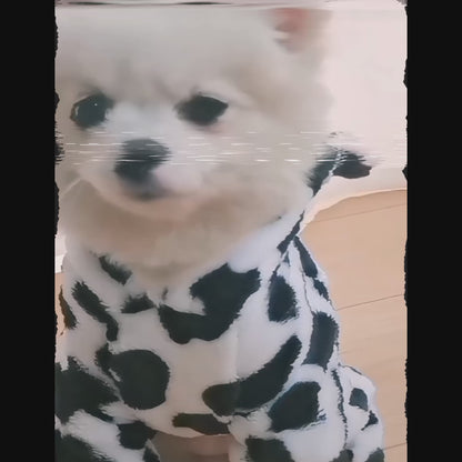 🐮 Moo-tastic Cow Cozy Onesie for Dogs and Cats